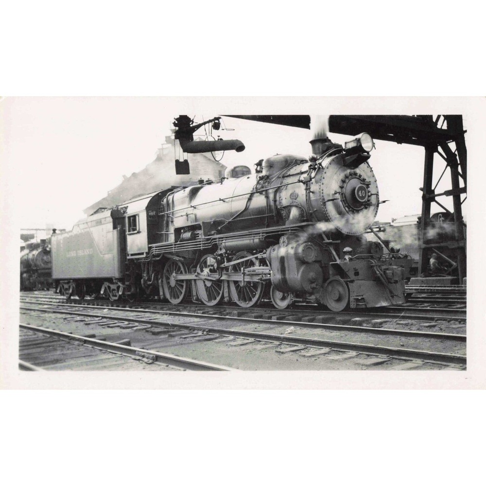 LIRR Long Island Railroad 4-6-0 #40 Steam Locomotive Photo Morris Park NY 1935